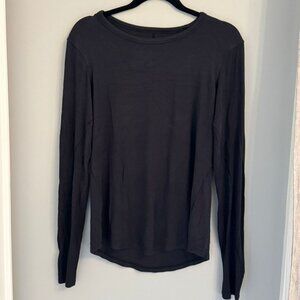 Lululemon Hold Tight Long-Sleeve Shirt - Size 12 - Black